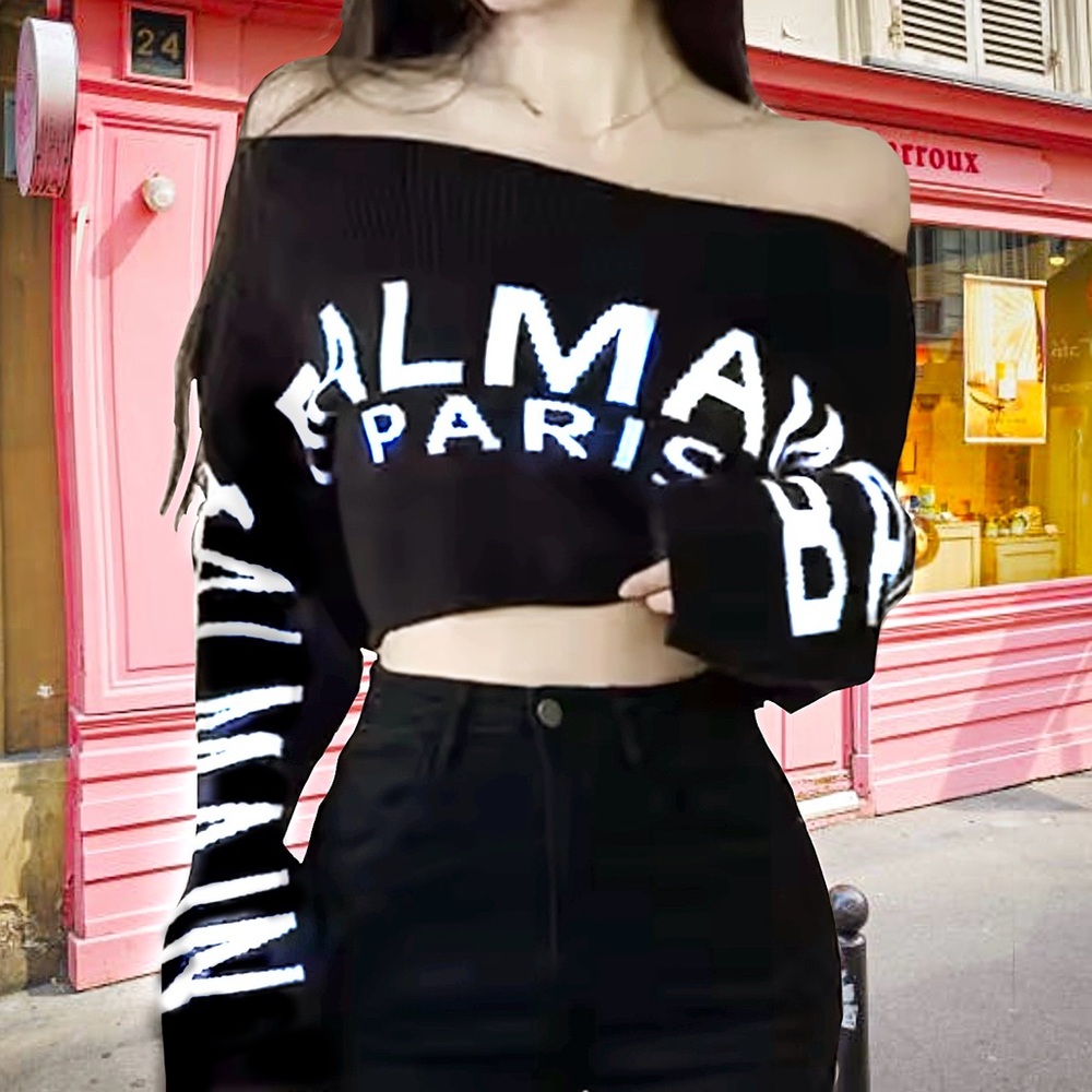 New with Tags, Women's Lavishly Paris Off-Shoulder Sweater.